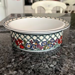 Dansk Nordic Garden Porcelain Rimmed Bowl for Serving